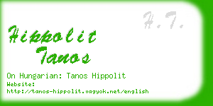 hippolit tanos business card